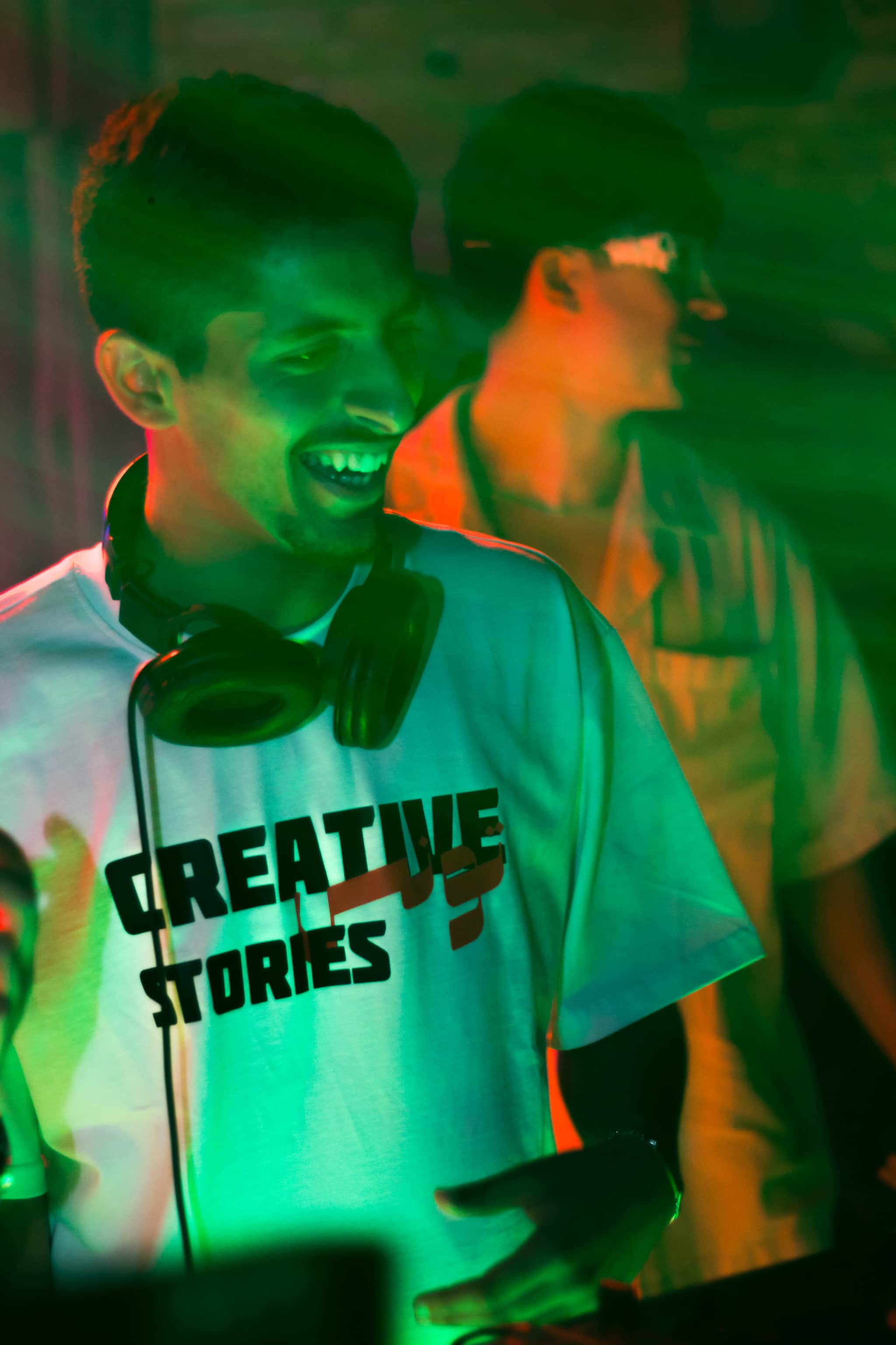 Model in casual outfit